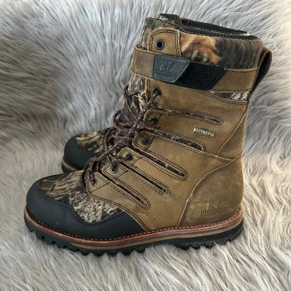 Irish Setter By Red Wing Shoe Company Camo Boots Mens‎ Size 9 D Lace Up Shoes